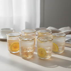 Glass Cups 250 ml Set 6 Pcs