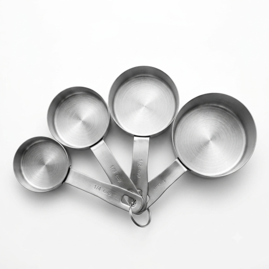 Stainless Steel Measuring Cups Set - 4 Pcs