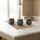 Porcelain Spice Jar Set - 3 Pcs