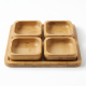 Wooden Serving Platter - 4 Pcs