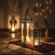 Metal Ramadan Lantern 2 Pcs