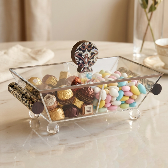 Two-Section Serving Platter