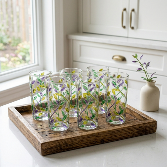 Glass Cups Set 6 Pcs