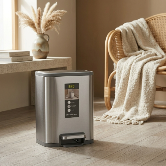 Square Trash Step Bin 10 liter