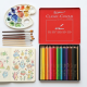 Wooden Colored Pencils in A Metal Box 24 Pcs