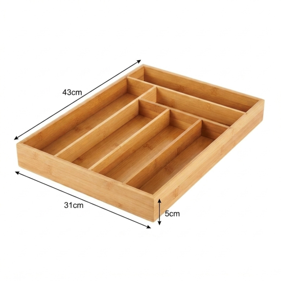 Wooden Cutlery Organizer