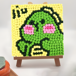 Pompom Ball Mosaic Art