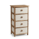 Wooden Storage Cabinet - 4 Drawers