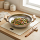 Stainless Steel Wok With Wooden Handle 22 cm