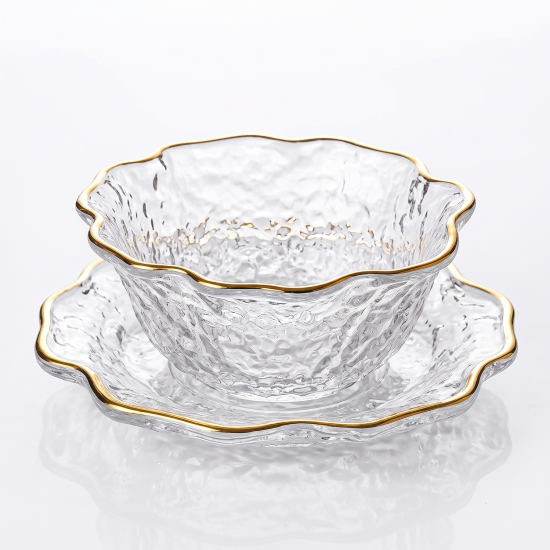 Glass Bowls And Saucer 6 Pcs