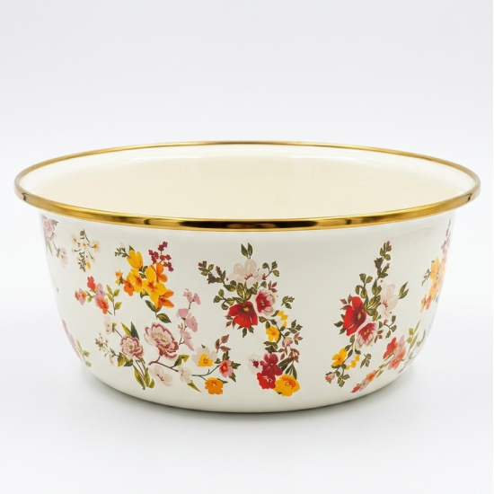 Flowers Pattern Basin Set - 3 Pcs