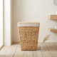 Straw Laundry Basket Medium