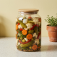 Acrylic Jar With Wooden Lid 3 L 