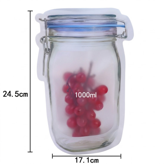 Jar-Shaped Bag Large - 3 Pcs 