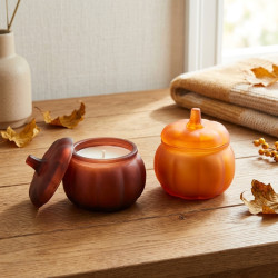 Pumpkin Shaped Candle