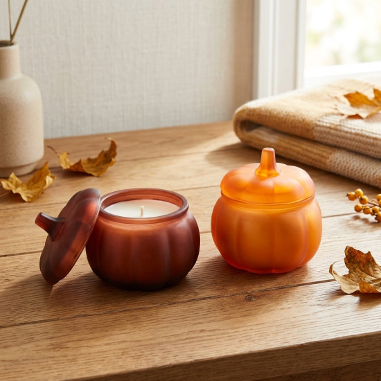 Pumpkin Shaped Candle