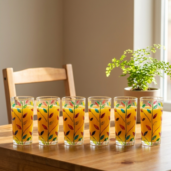 Glass Cups Set 6 Pcs