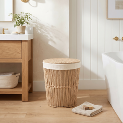 Straw Laundry Basket Large
