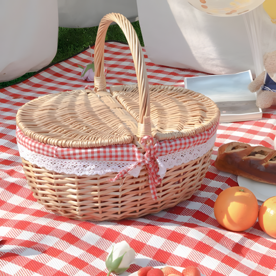 Picnic Straw Basket