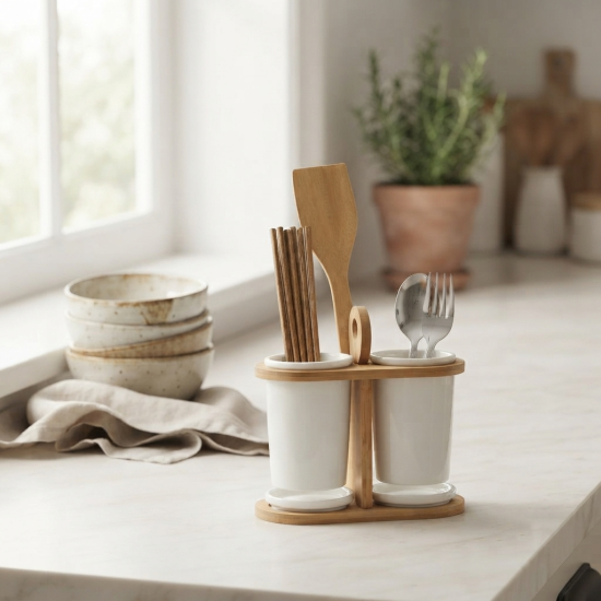 Porcelain Utensil Holder