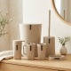 Plastic Bathroom Set - 6 Pcs