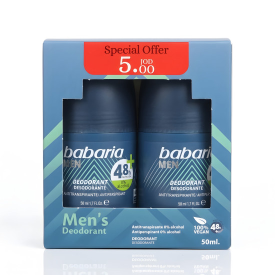Babaria Men Deodorant - 2 Pcs