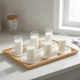 Glass Cups And Saucer Set 6 Pcs