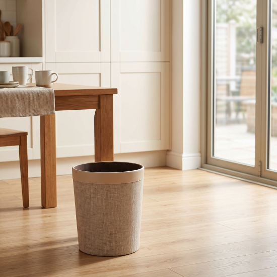 Leather Trash Can