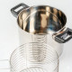 Stainless Steel Frying Pot with Basket 