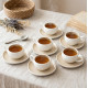 Tea Cup and Saucer Set - 6 Pcs