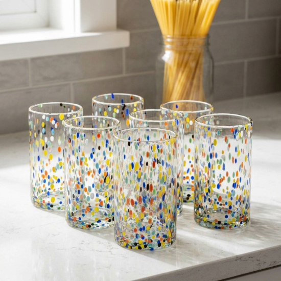 Glass Cups Set 6 Pcs