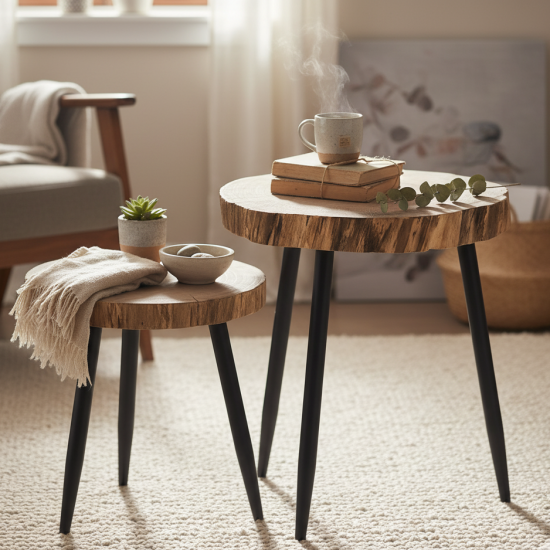 Wooden Table Set 2 pieces