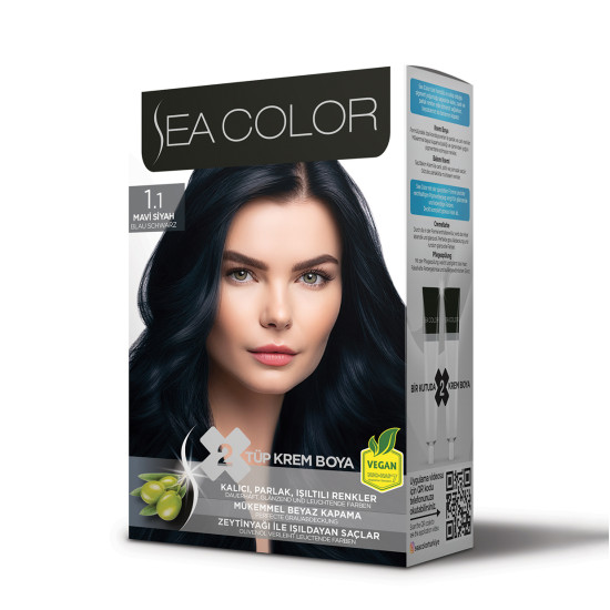 Sea Color Hair Dye Blue Black