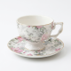 Porcelain Coffee Cup and Saucer Set - 6 Pcs