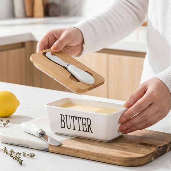 Porcelain Butter Container