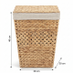 Straw Laundry Basket Medium