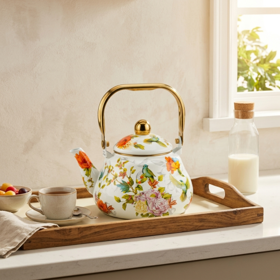 Flowers Pattern Tea Pot 2 Liter