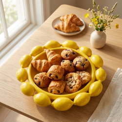 Lemon Shaped Porcelain Bowl