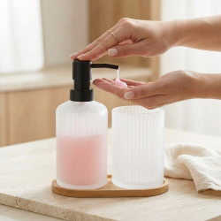 Glass Bathroom Set 3 Pcs