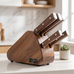 Knife Set With Wooden Stand 6 Pieces 