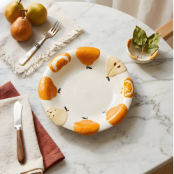 Fruit Pattern Porcelain Plate