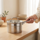 Double Stainless Steel Saucepan with a handle 16 cm
