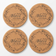 Wooden Coaster Set 4 pieces 