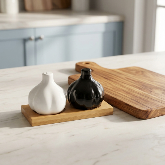 Porcelain Salt and Pepper Shaker Set