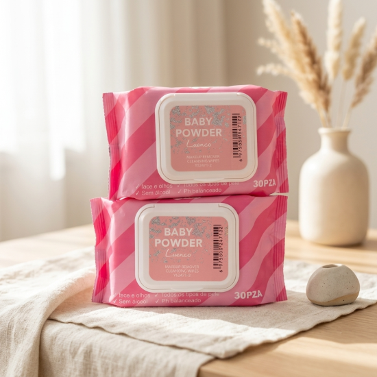 Luenco Baby Powder Makeup Remover Wipes