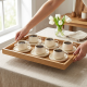 Porcelain Coffee Cup and Saucer Set - 6 Pcs
