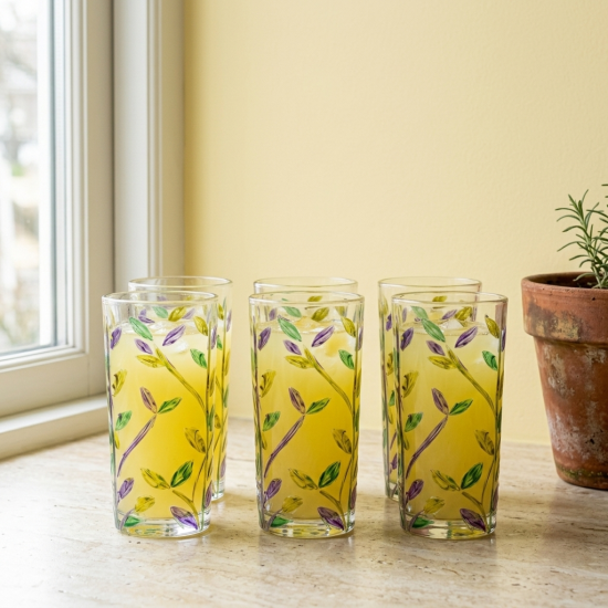 Glass Cups Set 6 Pcs