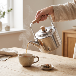 Metal Tea Pot 1 Liter