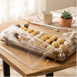 Wooden & Acrylic Serving Platter