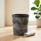 Leather Trash Can